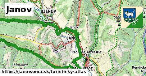 ikona Turistická mapa turisticky-atlas v janov