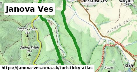 ikona Turistická mapa turisticky-atlas v janova-ves