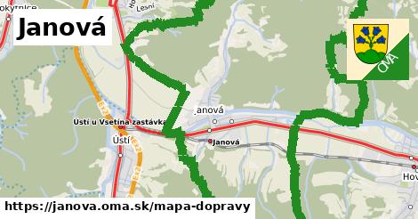 ikona Mapa dopravy mapa-dopravy v janova