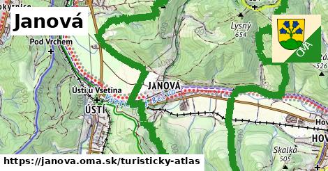 ikona Turistická mapa turisticky-atlas v janova