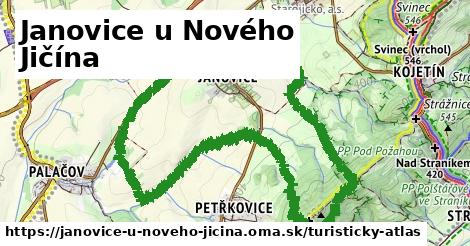ikona Janovice u Nového Jičína: 0,87 km trás turisticky-atlas v janovice-u-noveho-jicina