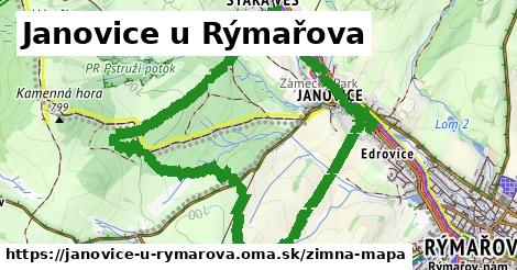 ikona Janovice u Rýmařova: 1,53 km trás zimna-mapa v janovice-u-rymarova