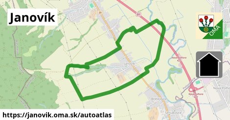 ikona Mapa autoatlas v janovik