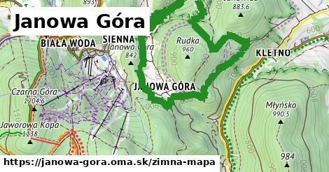 ikona Janowa Góra: 0 m trás zimna-mapa v janowa-gora