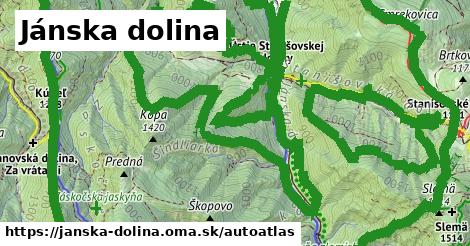 ikona Mapa autoatlas v janska-dolina