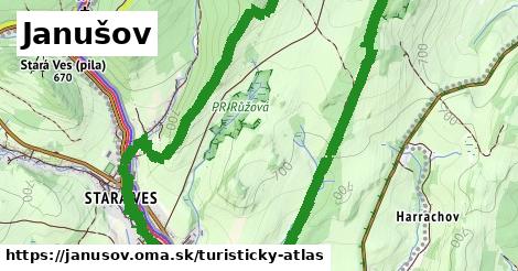 ikona Turistická mapa turisticky-atlas v janusov