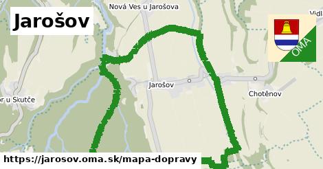 ikona Jarošov: 0 m trás mapa-dopravy v jarosov
