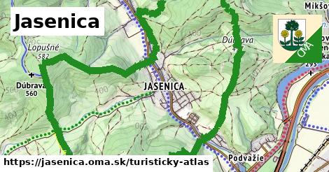 ikona Turistická mapa turisticky-atlas v jasenica