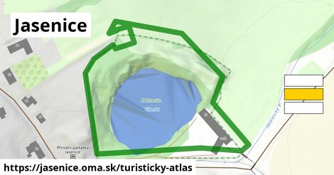 ikona Jasenice: 0 m trás turisticky-atlas v jasenice