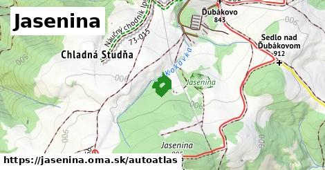 ikona Mapa autoatlas v jasenina