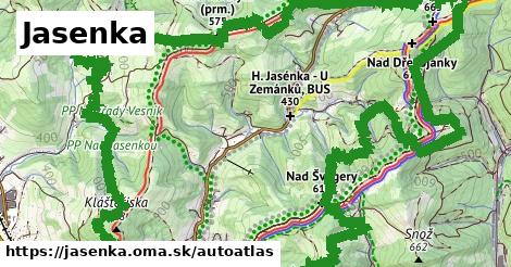 ikona Mapa autoatlas v jasenka