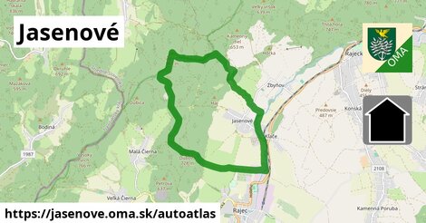 ikona Mapa autoatlas v jasenove