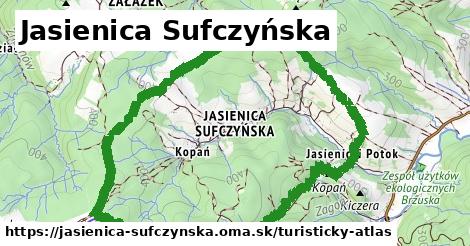 ikona Turistická mapa turisticky-atlas v jasienica-sufczynska