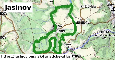 ikona Turistická mapa turisticky-atlas v jasinov