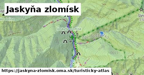 ikona Turistická mapa turisticky-atlas v jaskyna-zlomisk