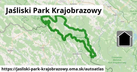 ikona Mapa autoatlas v jasliski-park-krajobrazowy