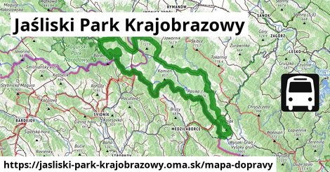 ikona Mapa dopravy mapa-dopravy v jasliski-park-krajobrazowy