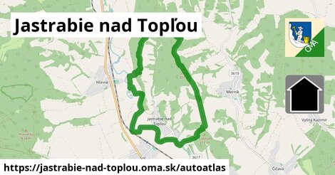 ulice v Jastrabie nad Topľou