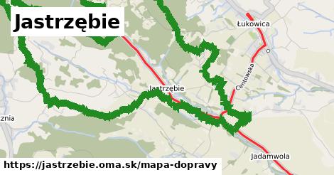 ikona Jastrzębie: 9,0 km trás mapa-dopravy v jastrzebie