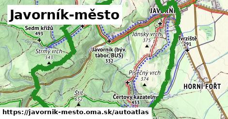 ikona Mapa autoatlas v javornik-mesto