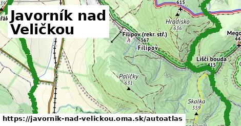 ikona Mapa autoatlas v javornik-nad-velickou