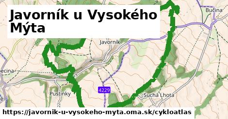 ikona Cyklo cykloatlas v javornik-u-vysokeho-myta