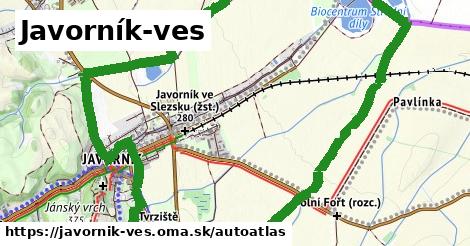 ikona Mapa autoatlas v javornik-ves