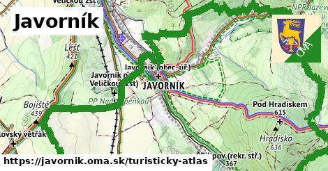 ikona Turistická mapa turisticky-atlas v javornik