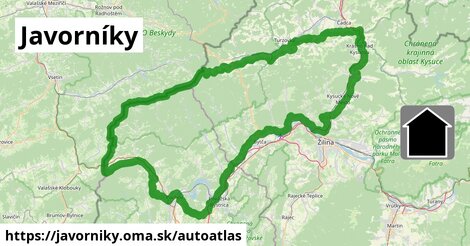 ikona Mapa autoatlas v javorniky