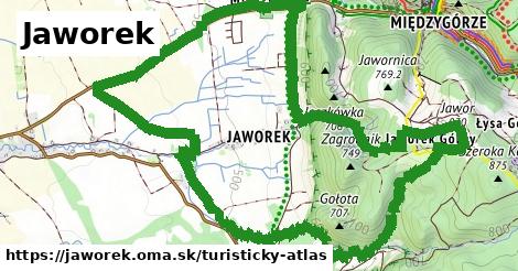 ikona Turistická mapa turisticky-atlas v jaworek