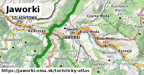 ikona Turistická mapa turisticky-atlas v jaworki