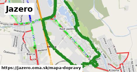 ikona Jazero: 43 km trás mapa-dopravy v jazero