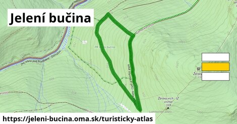 ikona Turistická mapa turisticky-atlas v jeleni-bucina