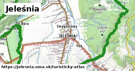 ikona Turistická mapa turisticky-atlas v jelesnia