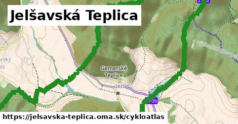 ikona Jelšavská Teplica: 2,0 km trás cykloatlas v jelsavska-teplica