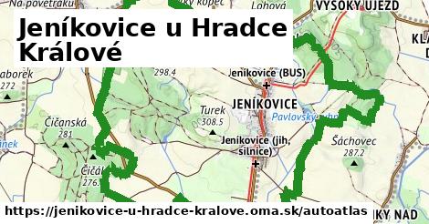 ikona Mapa autoatlas v jenikovice-u-hradce-kralove