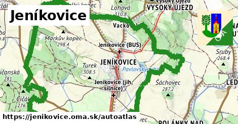 ikona Mapa autoatlas v jenikovice