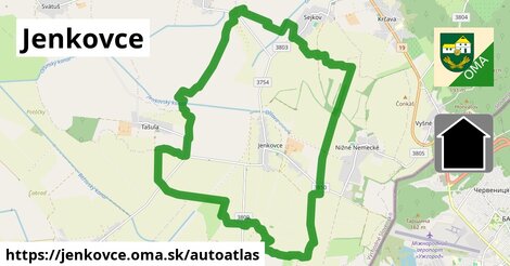 ikona Mapa autoatlas v jenkovce