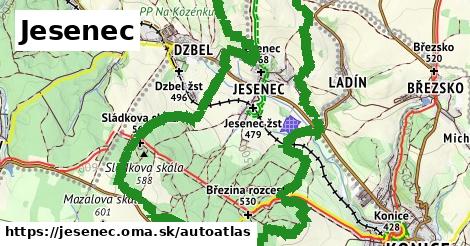 ikona Mapa autoatlas v jesenec