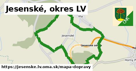 ikona Mapa dopravy mapa-dopravy v jesenske.lv