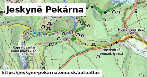 ikona Mapa autoatlas v jeskyne-pekarna