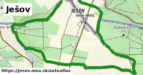 ikona Mapa autoatlas v jesov