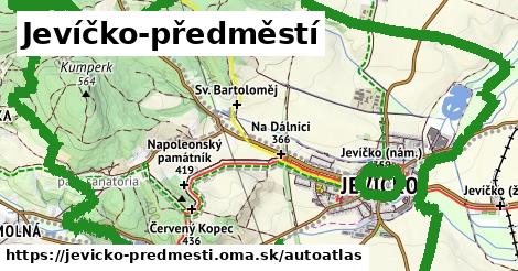 ikona Mapa autoatlas v jevicko-predmesti