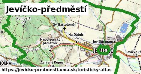 ikona Jevíčko-předměstí: 0 m trás turisticky-atlas v jevicko-predmesti