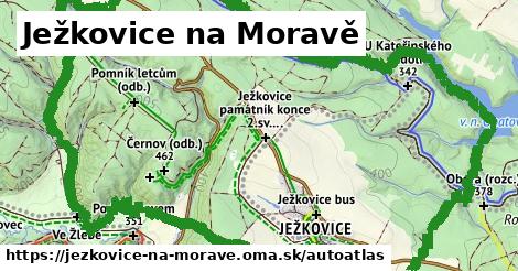 ulice v Ježkovice na Moravě