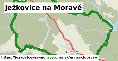 ikona Ježkovice na Moravě: 4,9 km trás mapa-dopravy v jezkovice-na-morave