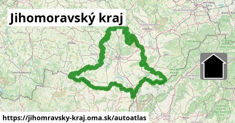 ikona Mapa autoatlas v jihomravsky-kraj