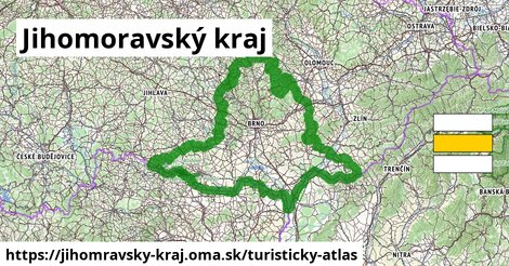 ikona Jihomoravský kraj: 5 tisíc km trás turisticky-atlas v jihomravsky-kraj