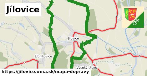 ikona Jílovice: 7,0 km trás mapa-dopravy v jilovice