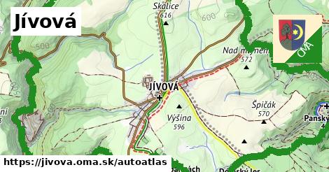 ikona Mapa autoatlas v jivova